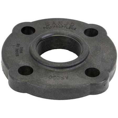Banjo AF200 - Flange, Polypropylene, 2", Schedule 80, 150 psi Max Pressure