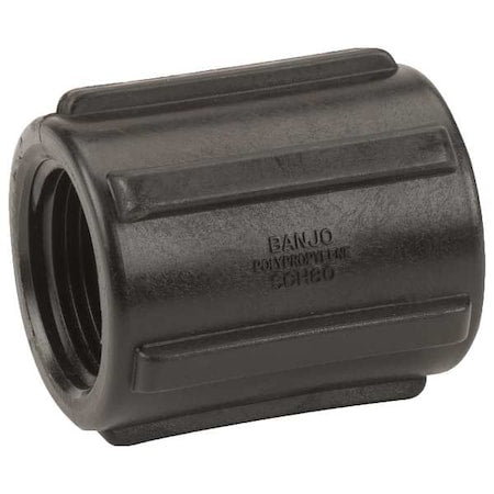 Banjo CPLG075 - Coupling, Polypropylene, 3/4", Schedule 80, 300 psi Max Pressure