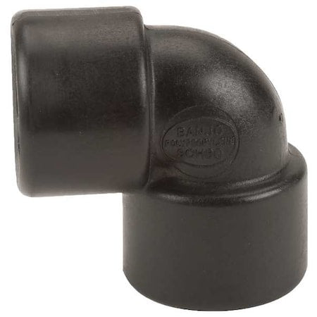 Banjo EL075-90 - 90 Degree Elbow, Polypropylene, 3/4", Schedule 80, 300 psi Max Pressure