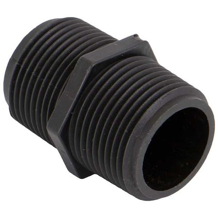 Banjo NIP100-SH - Hex Nipple, Polypropylene, 1", Schedule 80, 300 psi Max Pressure