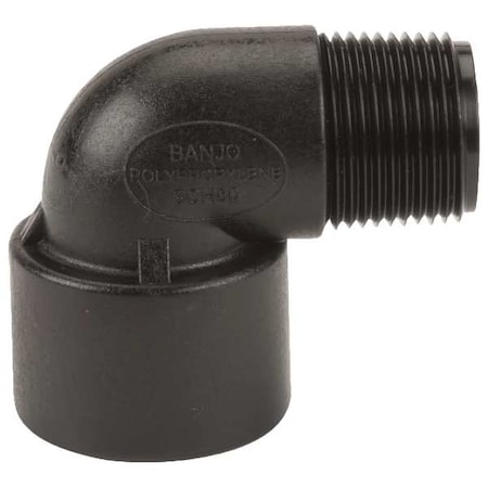 Banjo SL075-90 - 90 Degree Street Elbow, Polypropylene, 3/4", Schedule 80, 300 psi Max Pressure