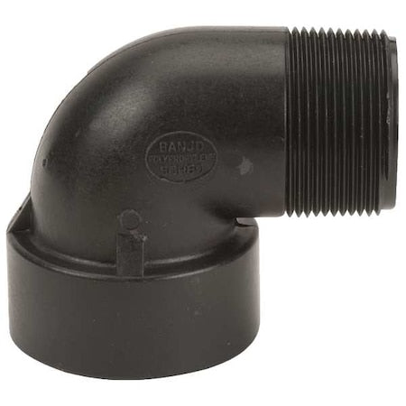 Banjo SL150-90 - 90 Degree Street Elbow, Polypropylene, 1-1/2", Schedule 80, 300 psi Max Pressure