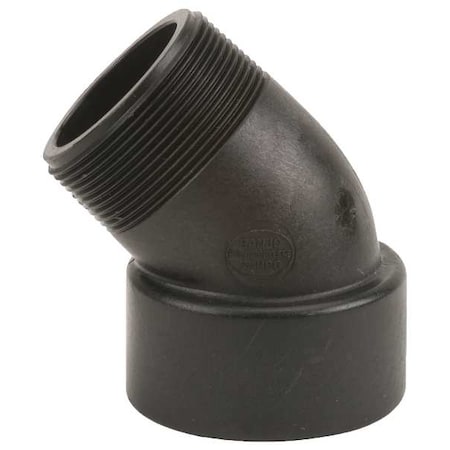 Banjo SL200-45 - 45 Degree Street Elbow, Polypropylene, 2", Schedule 80, 225 psi Max Pressure