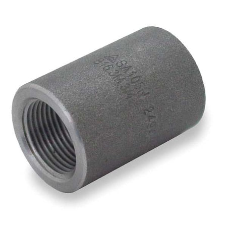 1MNA1 - Coupling Coupling, 1/4" Pipe, FNPT, Black Forged Steel, Class 3000