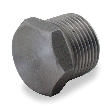 1MNF4 - Hex Head Plug Hex Head Plug, 3/8" Pipe, MNPT, Black Forged Steel
