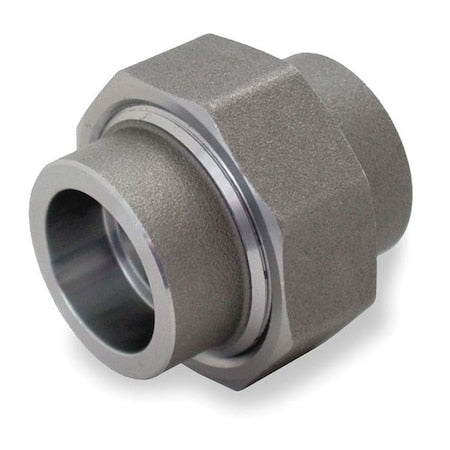 1MNU8 - Union Union, 1-1/2" Pipe, Socket Weld, Black Forged Steel, Class 3000