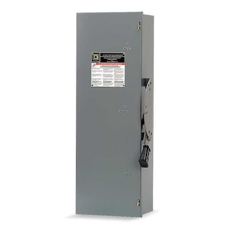 Square D DTU223 - Nonfusible, Safety Switch, Heavy Duty, 240 V, 2 PDT