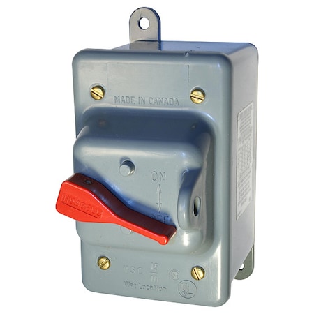 Hubbell Wiring Device-Kellems HBL13R23 - Manual Motor Switch, 30 A, 3 P, 3 Phase, Toggle, Circuit-Lock Series, NEMA 3 R