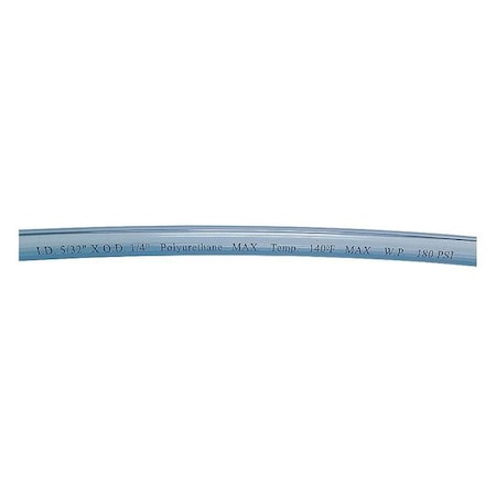 1PBN7 - Tubing,5/32 In IDx1/4 OD,250 Ft,Clear Blue