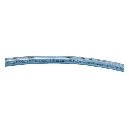 1PBR6 - Tubing,4 IDx6mm OD,100 Ft,Clear Blue