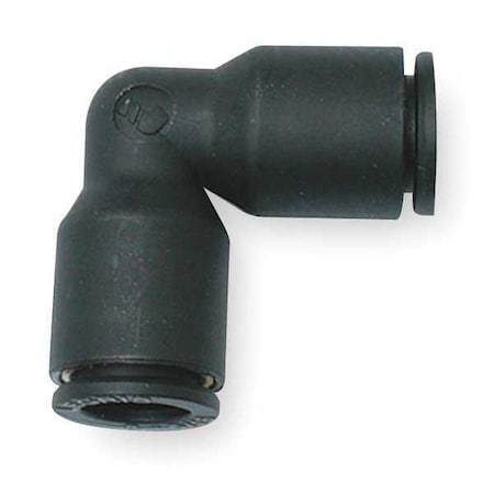 Legris 3102 55 00 - Push-Fit Elbow Fitting, 3/16 in Tube Size, Fiberglass-Reinforced Nylon, Black, 10 PK