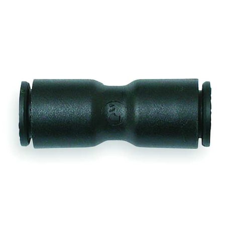 Legris 3106 60 62 - Push-Fit Union Fitting, 3/8 in x 1/2 in Tube Size, Fiberglass-Reinforced Nylon, Black, 10 PK