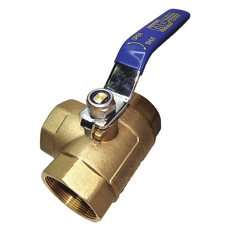 1PZA2 - Manual 3-Way Ball Valve,3/4",Brass