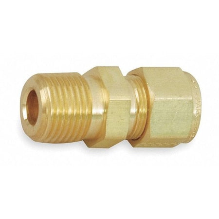 Parker 4MSC4N-B - Straight,Brass,Comp.1/4in,MNPT3/8in