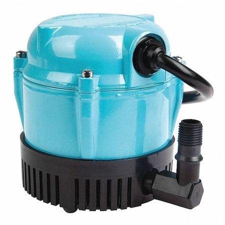 Little Giant Pump 500203 - Submersible Pump, 1.1 A 115 Volt, 1/200 HP, 170 GPH, 6 ft cord, blue