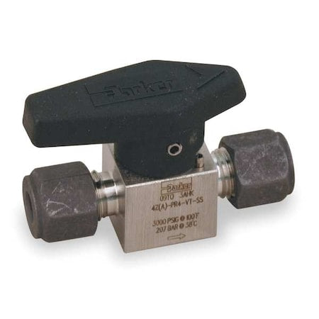 Parker 6Z-PR6-VT-SS - Rotary Plug Valve,3/8 In,316 SS,1/4 Turn
