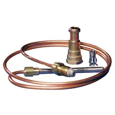 White-Rodgers H06E018S1 - Replacement Thermocouple, LP/NG, 18 to 30 m V, 18 in L., Standard Coaxial, Universal Adapter Fitting