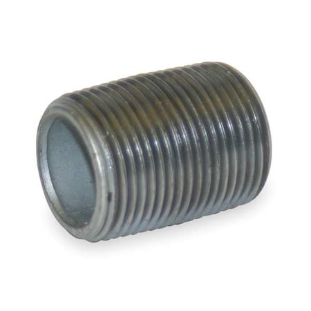 Beck 0331032607 - 1-1/2" MNPT Close TBE Galvanized Steel Pipe Nipple Sch 40