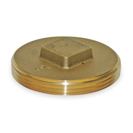 156-024 - Brass Raised Square Head Plug, MNPT, 3" Pipe Size