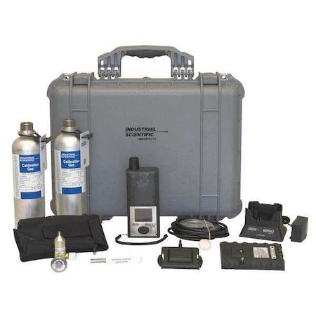 Industrial Scientific MX6KIT-K123R211 - MX6 i Brid Multi-Gas Detector, Audible, Vibrating, Visual, LCD, 36 hr Battery Life