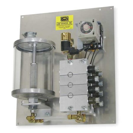 Ldi Industries PMP360-08 - Precision Metering Lubrication System, Air, 0 to 0.012 cu in Per Cycle, 0.5 gal Container Size, 300 psi