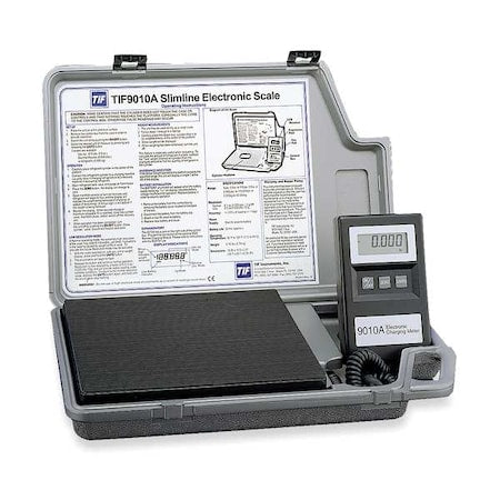 Tif TIF9010A - Refrigerant Scale, Electronic, 110 lb Max Capacity, Includes Carrying Case