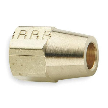 Parker 61CL-6 - Long Nut,Brass,Compression,3/8",PK10