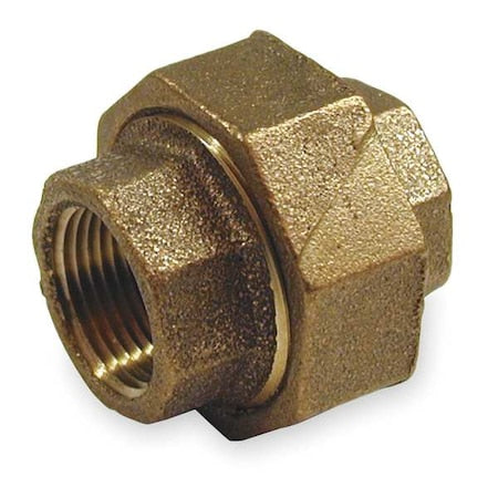 1VFL2 - Union Red Brass Union, 1 1/2 in Female NPT X 1 1/2 in Female NPT