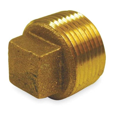 1VFT6 - Red Brass Cored Plug, MNPT, 2-1/2" Pipe Size
