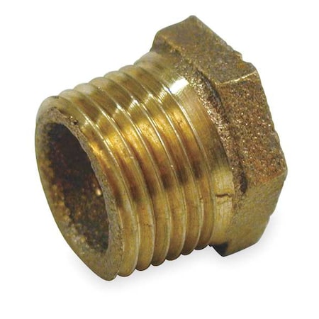 1VFY3 - Hex Bushing Red Brass Hex Bushing, 3/4 in Male NPT X 1/2 in Female NPT