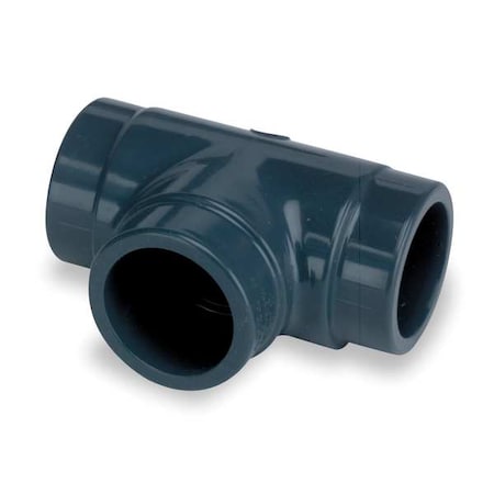 801-168 - PVC Reducer Tee, Socket x Socket x Socket, 1 1/4 in x 1 1/4 in x 1 in Pipe Size