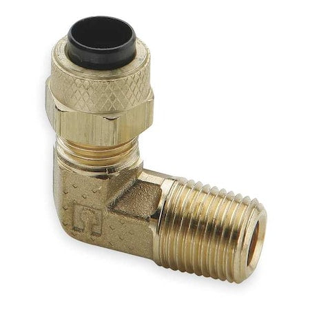 Parker 169P-4-4 - 1/4" Compression x MNPT Brass 90 Degree Elbow 10 PK