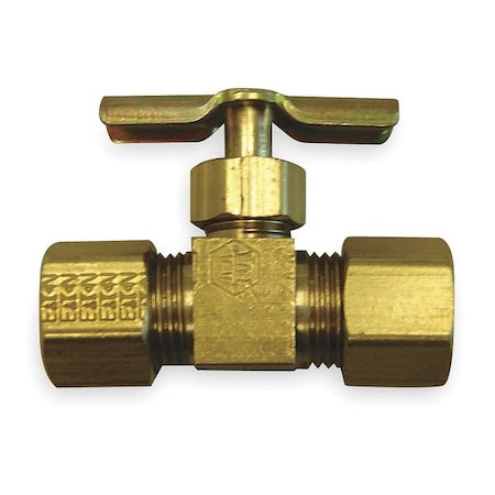 Hansen A6763 - Needle Valve,Straight,Brass,3/16 In,Tube