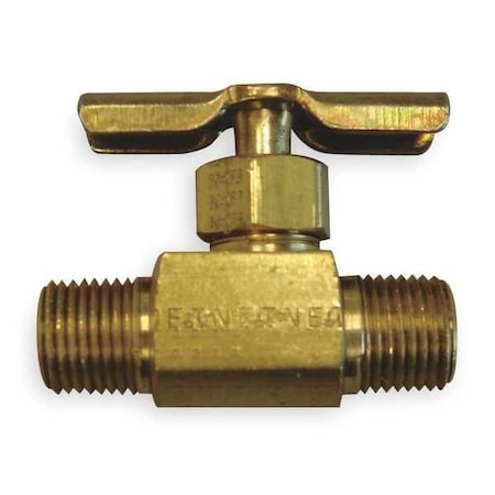 Weatherhead 6815 - Needle Valve,Straight,Brass,1/4 In.,MNPT
