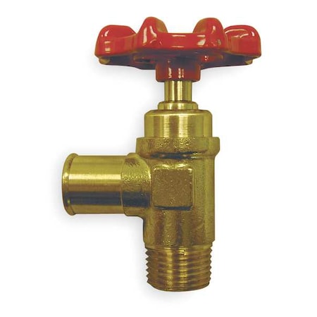 Weatherhead 1423 - Drain Cock,Brass,MNPT x Hose,3/8 In