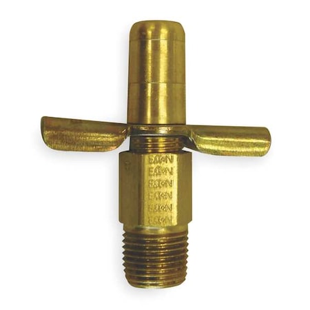 Weatherhead 6783 - Drain Cock,Brass,MNPT,1/8 In