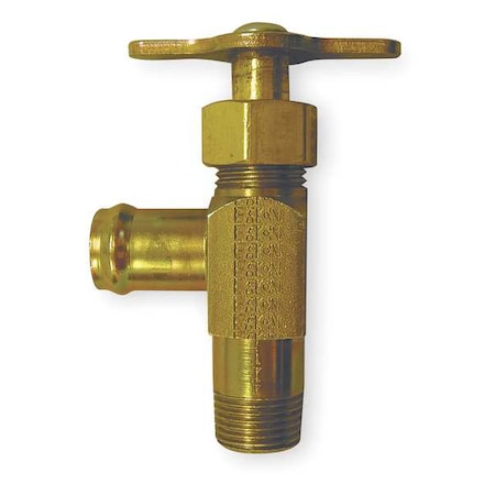 Weatherhead 211280A - Drain Cock,Steel,MNPT x Hose,3/8 In