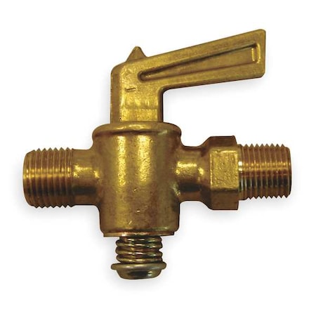 Hansen A6754 - Ground Plug Valve,1/4 In,30 PSI,Brass