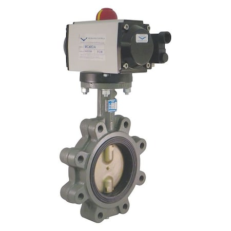 Milwaukee Valve GLB33E    D 6 - Butterfly Valve,Spring Rtrn,Iron,6 In.