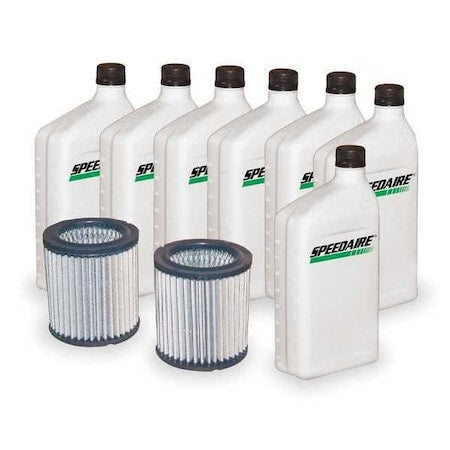 Speedaire 1WF48 - Air Compr Maint Kit,7 qt Oil,Air Filters