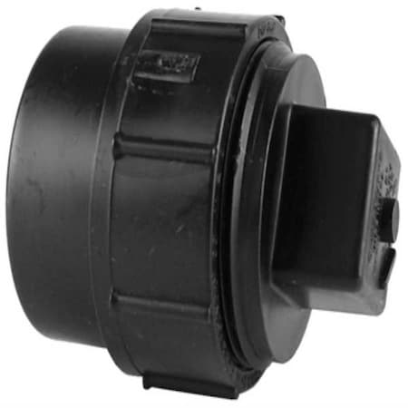 1WJG7 - Cleanout Adapter w/Plug,3 In FNPTx Spigot