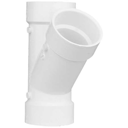 N/A 1WJU3 - PVC Wye, Hub, 3 in Pipe Size