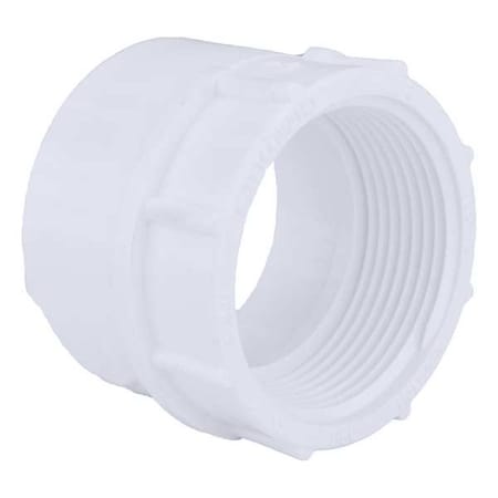 N/A 1WJY2 - PVC Female Adapter, FNPT X Hub, 1-1/2 in Pipe Size
