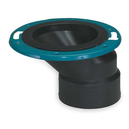 Mueller Industries 1WJC5 - Adj. Closet Flange w/ Metal Ring 4x3"