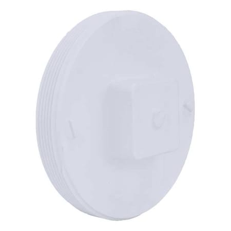 N/A 1WKW5 - PVC Cleanout Plug, MNPT, 6 in Pipe Size