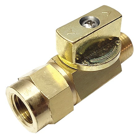 G-BVRM-18MF - 1/8" FNPT x MNPT Brass Ball Valve Inline