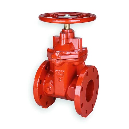 Nibco F-619-RWS - Gate Valve,Class 125,4 In.,Flange