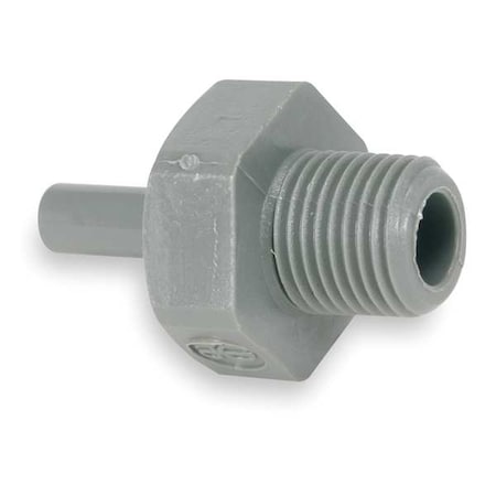 John Guest PI051623S-PK10 - Push-Fit Adapter Fitting, Acetal, Gray, 10 PK