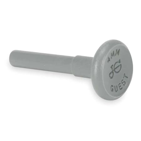John Guest PI0808S-PK10 - Push-Fit Fitting Plug, 1/4 in Tube Size, Acetal, Gray, 10 PK