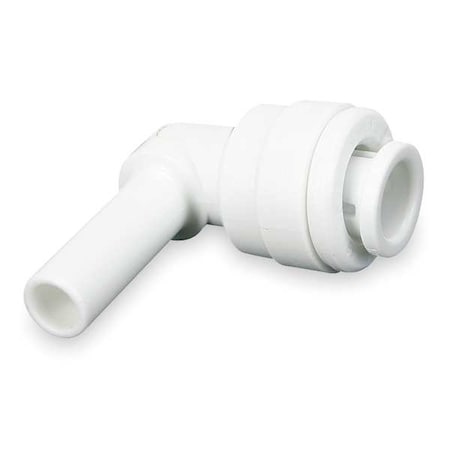 John Guest CI221212W-PK10 - Push-Fit Elbow Fitting, 3/8 in Tube Size, Acetal, White, 10 PK